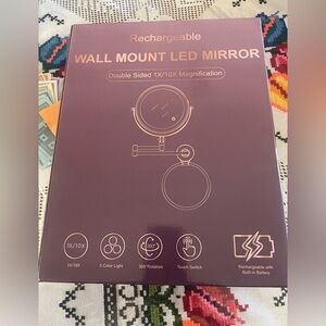 Wall mount led mirror